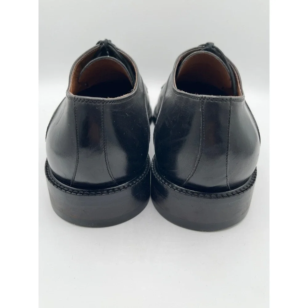 Florsheim Imperial 92662 Men Sz 10.5 EEE Black Leather Moc Toe Derby Shoes Italy